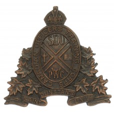 Canadian St. Dunstan's University C.O.T.C. Cap Badge - King's Cro