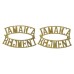 Pair of Jamaica Regiment (JAMAICA/REGIMENT) Shoulder Titles