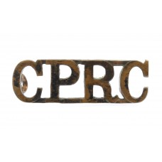 Ceylon Planters Rifle Corps (C.P.R.C.) Shoulder Title