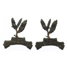 Pair of Ceylon Planters Rifle Corps Collar Badges