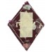 WW2 Navy, Army & Air Force Institutes (N.A.A.F.I.) Cloth Overalls Badge (White on Maroon)