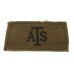 Auxiliary Territorial Service (A.T.S.) WW2 Printed Slip On Shoulder Title