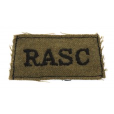 Royal Army Service Corps (R.A.S.C.) WW2 Cloth Slip On Shoulder Title