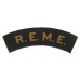 Royal Electrical & Mechanical Engineers (R.E.M.E.) Printed Shoulder Title