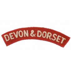 Devonshire and Dorset Regiment (DEVON & DORSET) Cloth Shoulde