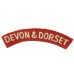 Devonshire and Dorset Regiment (DEVON & DORSET) Cloth Shoulder Title
