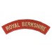 Royal Berkshire Regiment (ROYAL BERKSHIRE) WW2 Printed Shoulder Title