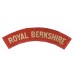 Royal Berkshire Regiment (ROYAL BERKSHIRE) WW2 Printed Shoulder Title