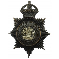 Nottinghamshire Constabulary Night Helmet Plate - King's Crown