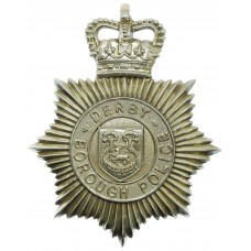 Derby Borough Police Helmet Plate - Queen's Crown