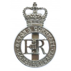 Devon & Cornwall Constabulary Cap Badge - Queen's Crown