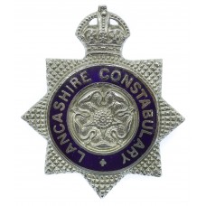 Lancashire Constabulary Senior Officer's Enamelled Cap Badge - King's Crown