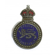 Surrey Constabulary Special Constable Enamelled Lapel Badge - King's Crown