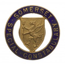 Somerset Special Constabulary Enamelled Lapel Badge 