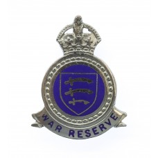 Essex Constabulary War Reserve Enamelled Lapel Badge - King's Crown