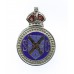 Stirlingshire Special Constabulary Enamelled Lapel Badge - King's Crown