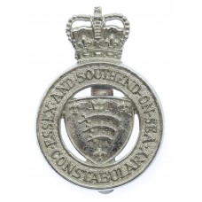 Essex and Southend-on-Sea Constabulary Cap Badge - Queen's Crown