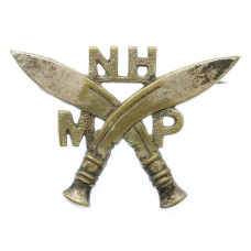 Scarce Indian Army Naga Hills Military Police Cap Badge