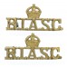 Pair of Royal Indian Army Service Corps (R.I.A.S.C.) Shoulder Titles