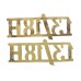 Pair of 13th/18th Hussars (13/18H) Shoulder Titles