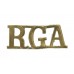 Royal Garrison Artillery (R.G.A.) Shoulder Title