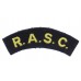 Royal Army Service Corps (R.A.S.C.) Cloth Shoulder Title