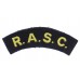 Royal Army Service Corps (R.A.S.C.) Cloth Shoulder Title