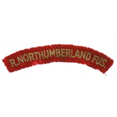 Royal Northumberland Fusiliers (R.NORTHUMBERLAND FUS.) Cloth Shoulder Title 