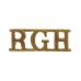 Royal Gloucestershire Hussars (R.G.H.) Shoulder Title