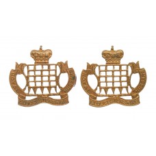 Pair of Royal Gloucestershire Hussars Collar Badges