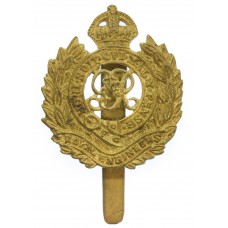 WW2 Royal Engineers 1943 Dated Theatre Made Cast Cap Badge