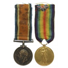 WW1 British War & Victory Medal Pair - Cpl. W. Laurence, King's Royal Rifle Corps