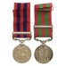 1854 IGS (Clasp - Hazara 1888) and 1895 IGS (2 Clasps - Punjab Frontier 1897-98, Tirah 1897-98) Medal Pair - Captain H.B. Wallis, 34th Bengal Infantry / 34th Pioneers