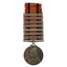 Queen's South Africa Medal (7 Clasps) - Pte. H. Gardyne, Thorneycroft's Mounted Infantry