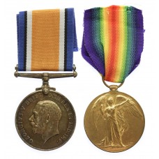 WW1 British War & Victory Medal Pair - Pte. G. Skinner, Lincolnshire Regiment