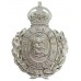 Guernsey Police Wreath Helmet Plate - King's Crown