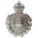 Guernsey Police Wreath Helmet Plate - King's Crown