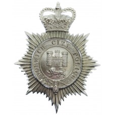 Norwich City Police Helmet Plate - Queen's Crown