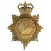 East Riding of Yorkshire Constabulary Night Helmet Plate - Queen's Crown