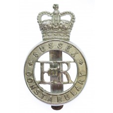 Sussex Constabulary Cap Badge - Queen's Crown