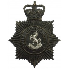 Kent Constabulary Night Helmet Plate - Queen's Crown