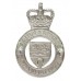 Leicester & Rutland Constabulary Cap Badge - Queen's Crown