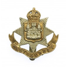 East Surrey Regiment Beret Badge - King's Crown