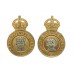 Pair of Army Catering Corps Officer's Collar Badges - King's Crown