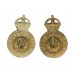 Pair of Army Catering Corps Collar Badges - King's Crown