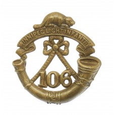 Canadian 106th Winnipeg Light Infantry Collar Badge