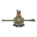 Royal Marines Sterling Silver & Enamel Sweetheart Brooch