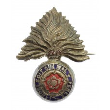 Royal Fusiliers Enamelled Sweetheart Brooch - King's Crown