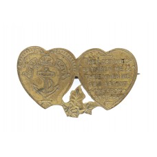 Royal Navy Mizpah Hearts Sweetheart Brooch