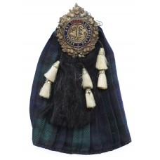 Argyll & Sutherland Highlanders Kilt & Sporran Sweetheart Brooch